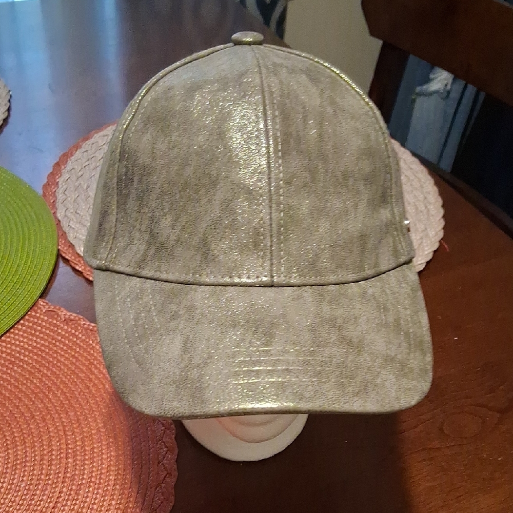 Steve Madden Shimmering Silver Hat